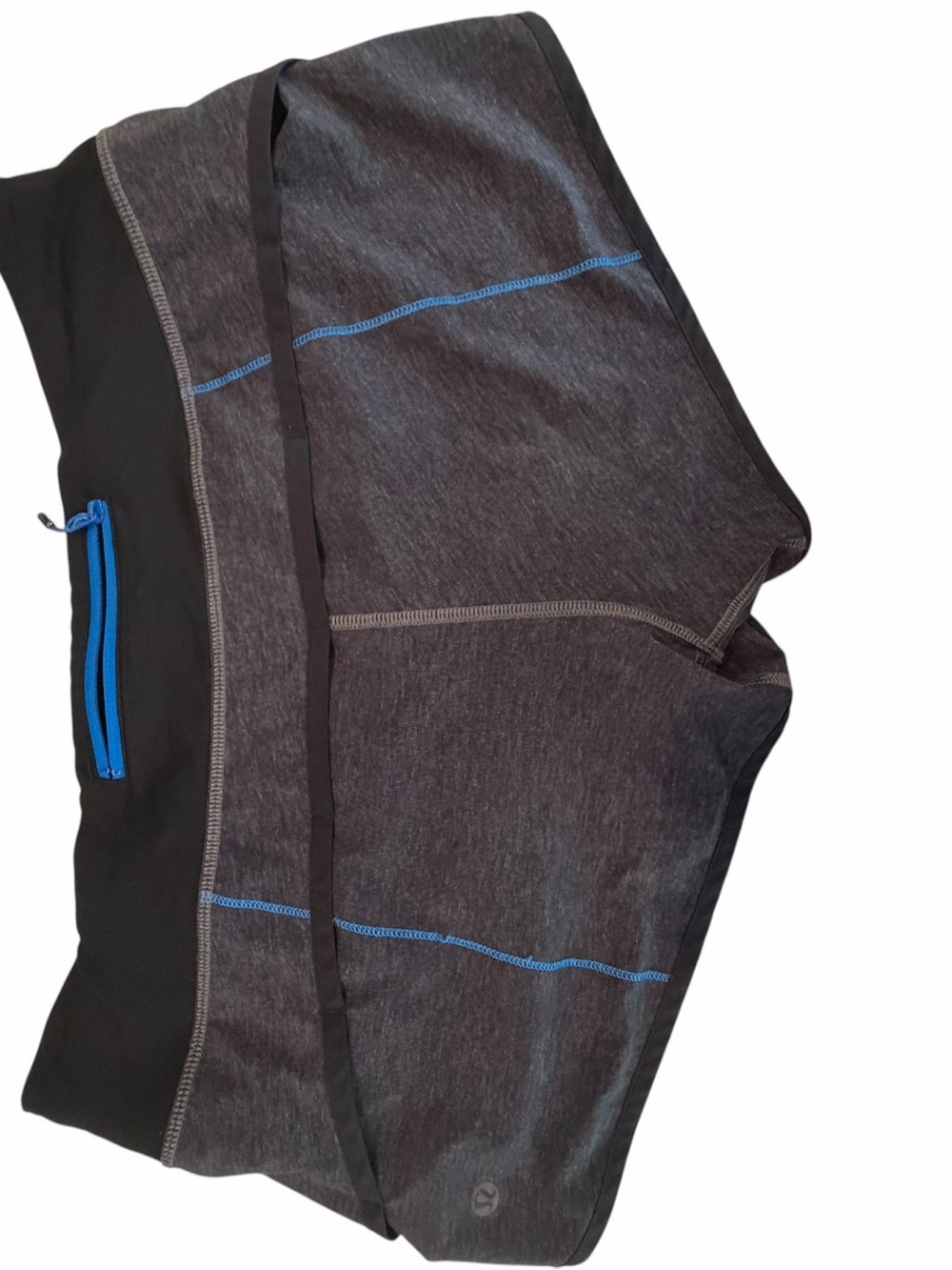 Lululemon speed it up shorts Y2KDark Gray Athletic Skort with Blue Accents